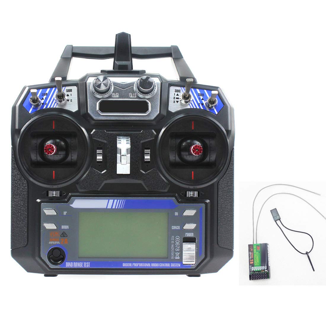 QWinOut Six-Axle 550mm Hexacopter DIY Drone Kit UAV Aircraft with PXI Flight Control GPS FLYSKY FS-i6 Remote Control 9443 Propeller (Full kit with battery) QWinOut