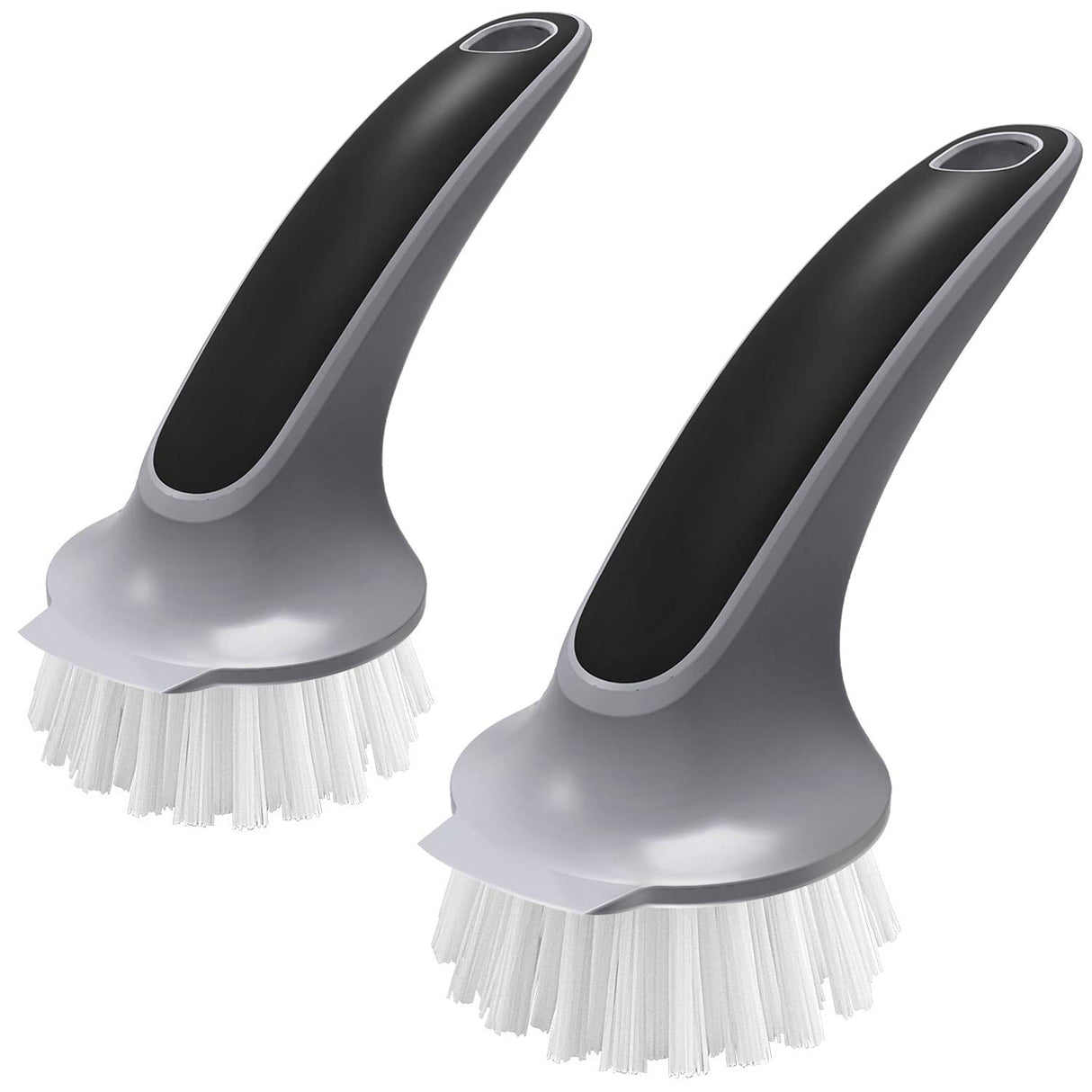 MR.SIGA Pot and Pan Cleaning Brush, Dish Brush for Kitchen, Pack of 2 MR.SIGA