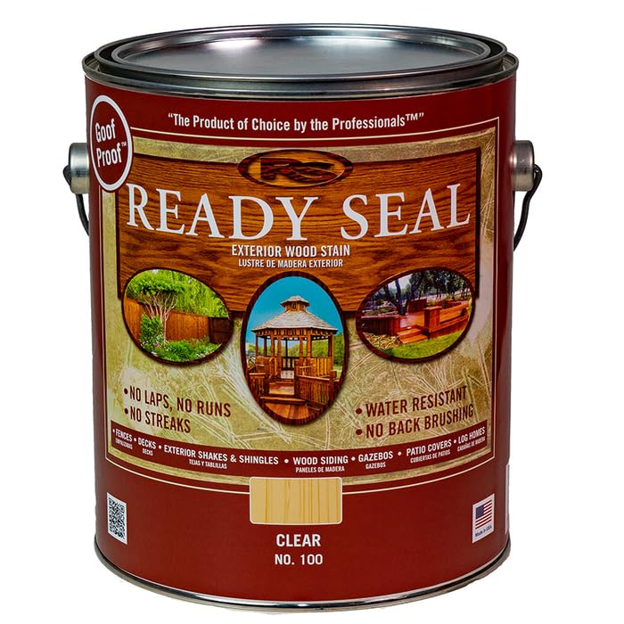3-Pack of 1 gal Ready Seal 100 Clear Exterior Stain & Sealer for Wood Ready Seal