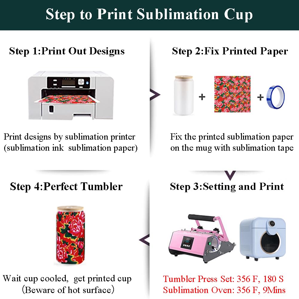 ABBSH Sublimation Glass Blanks With Bamboo Lid, Sublimation Frosted Glass Tumbler 16OZ, Sublimation Beer Can Glass, Frosted sublimation Glass Cups With Bamboo Lids And Straws 8Pack ABBSH