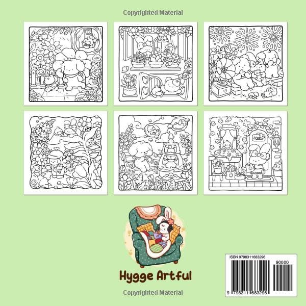 Cozy Nature: A Delightful Coloring Book for Adults And Teens Featuring Cute Creatures Relaxing in Serene Flower Filled Gardens for Relaxing WoodArtSupply