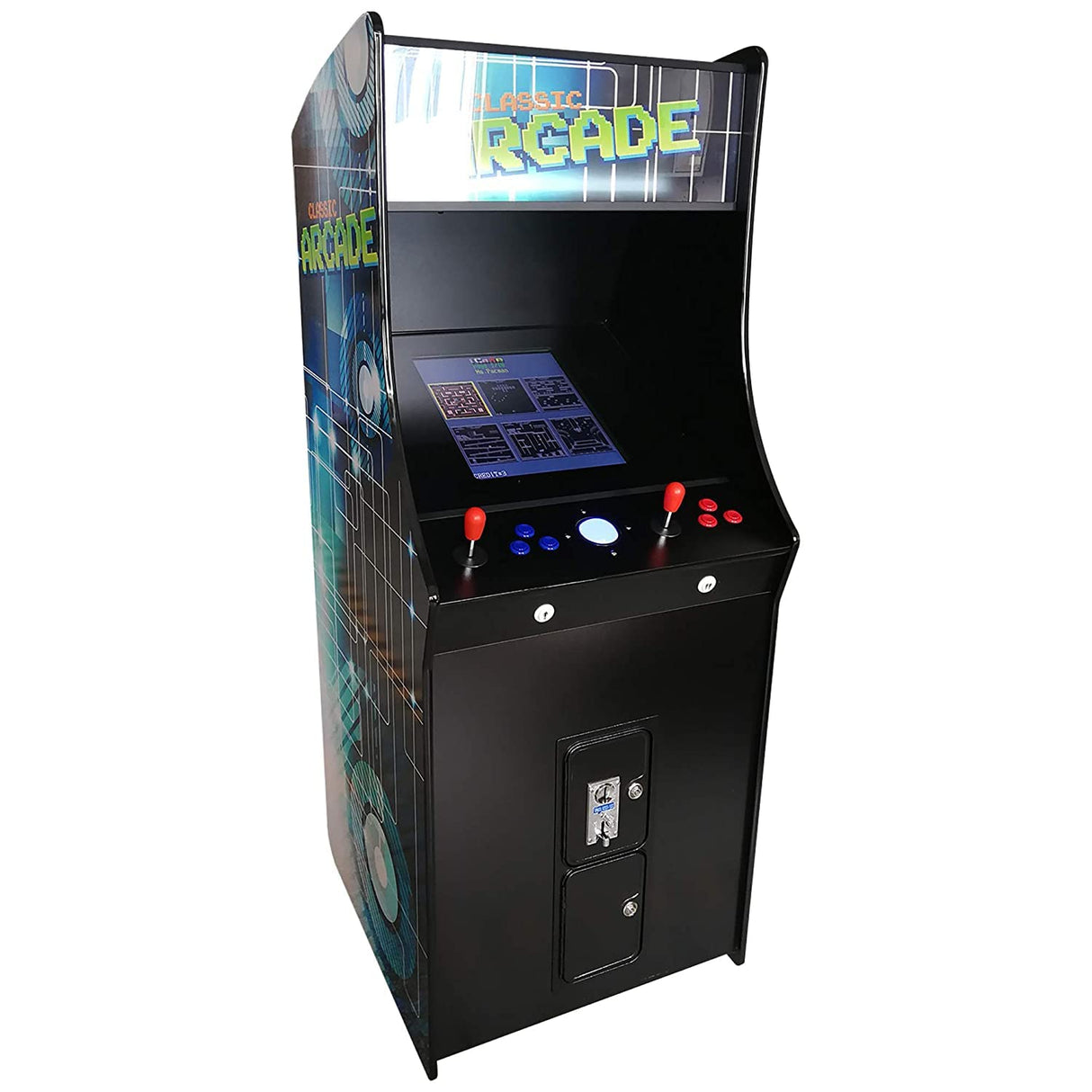 Creative Arcades Full Size Stand-Up Commercial Grade Cabinet Arcade Machine | 2 Player | 60 Classic Games | 22" LCD Screen | 2 Sanwa Joysticks |Trackball | 3 Year Warranty Creative Outdoor Distributor