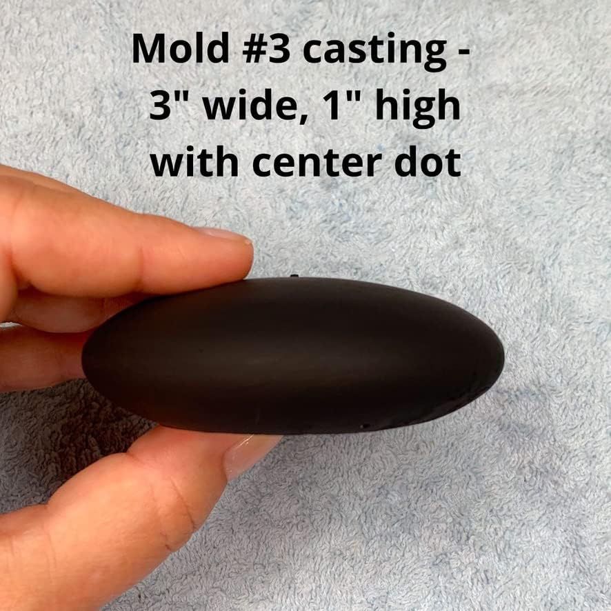 Rock molds for Making Art Stones with Dome Stencils - Design #2 and #3 - Happy Dotting Company - Smooth Rocks for Painting - DIY Painting - Dotting Mandala Art - Stone Crafts Painting - Silicone Mold Happy Dotting Company