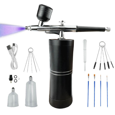 Airbrush,Airbrush kit,Airbrush for Nails, high Pressure, Cordless,Rechargeable,Can be Used for Nail Art, Painting,Skincare, Makeup,Cake Decorating,etc