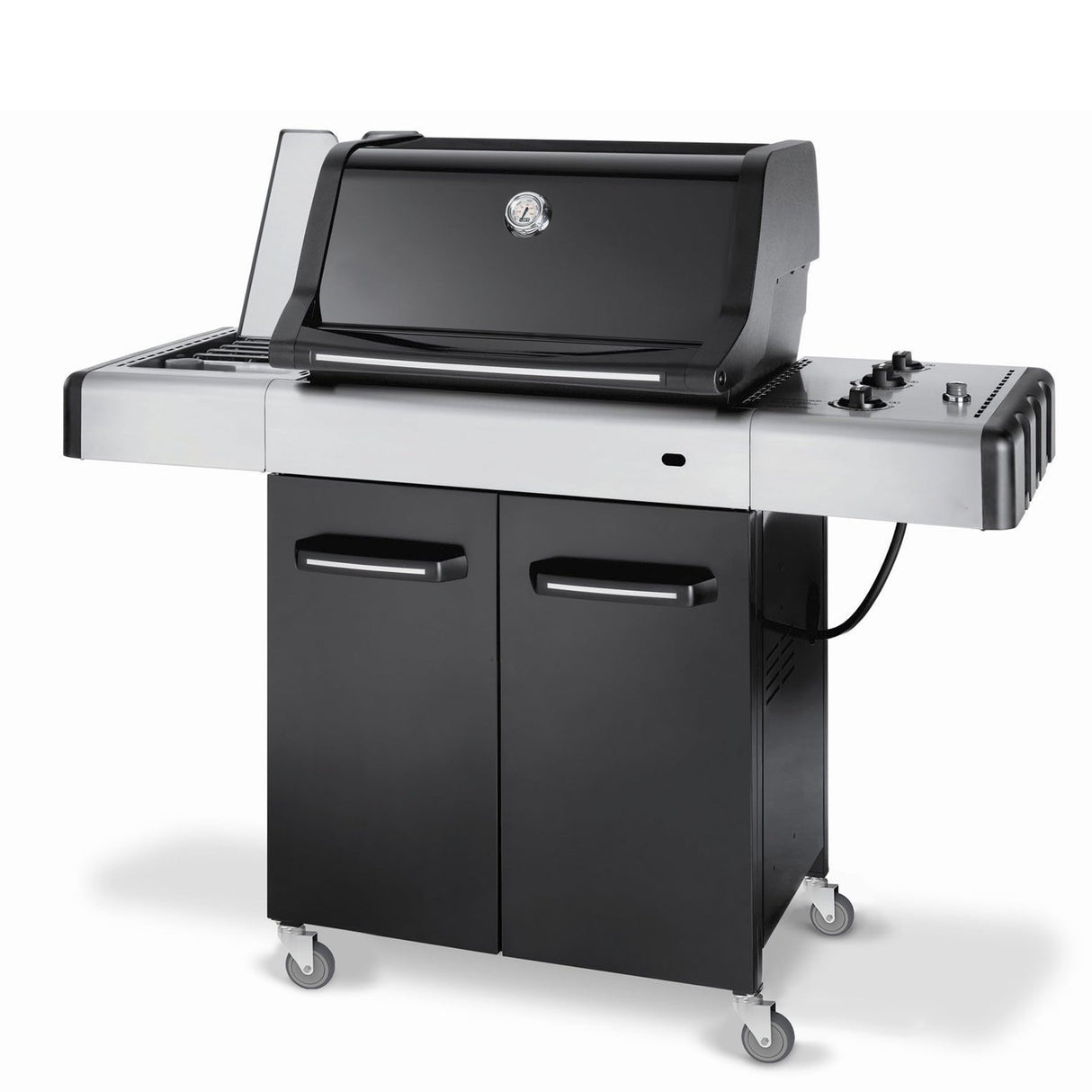 RILIDRI 4-Inch Swivel Stem Caster, 7/16-Inch Stem Diameter Rubber Wheel, Heavy Duty TPR Replacement Wheels for Rubbermaid Mop Bucket Cart Grill Casters - 4 Pack RILIDRI