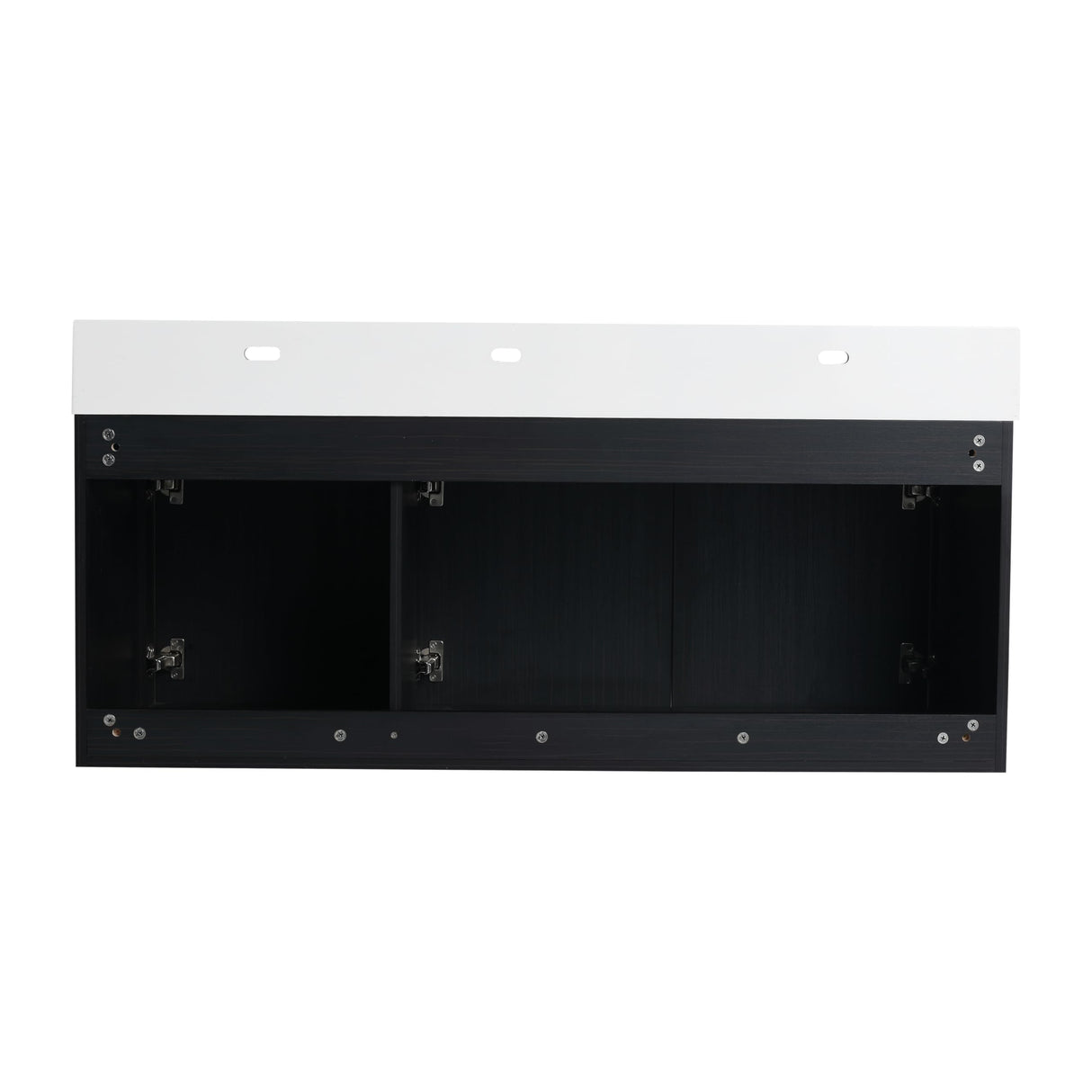 Generic 48 Inch Floating Bathroom Vanity,48"" Bathroom Vanity with Sink,Modern Single Sink Bathroom Vanity Combo,Black Wall Mounted Cabinet Set, MSJS-BVB09148BCT WoodArtSupply