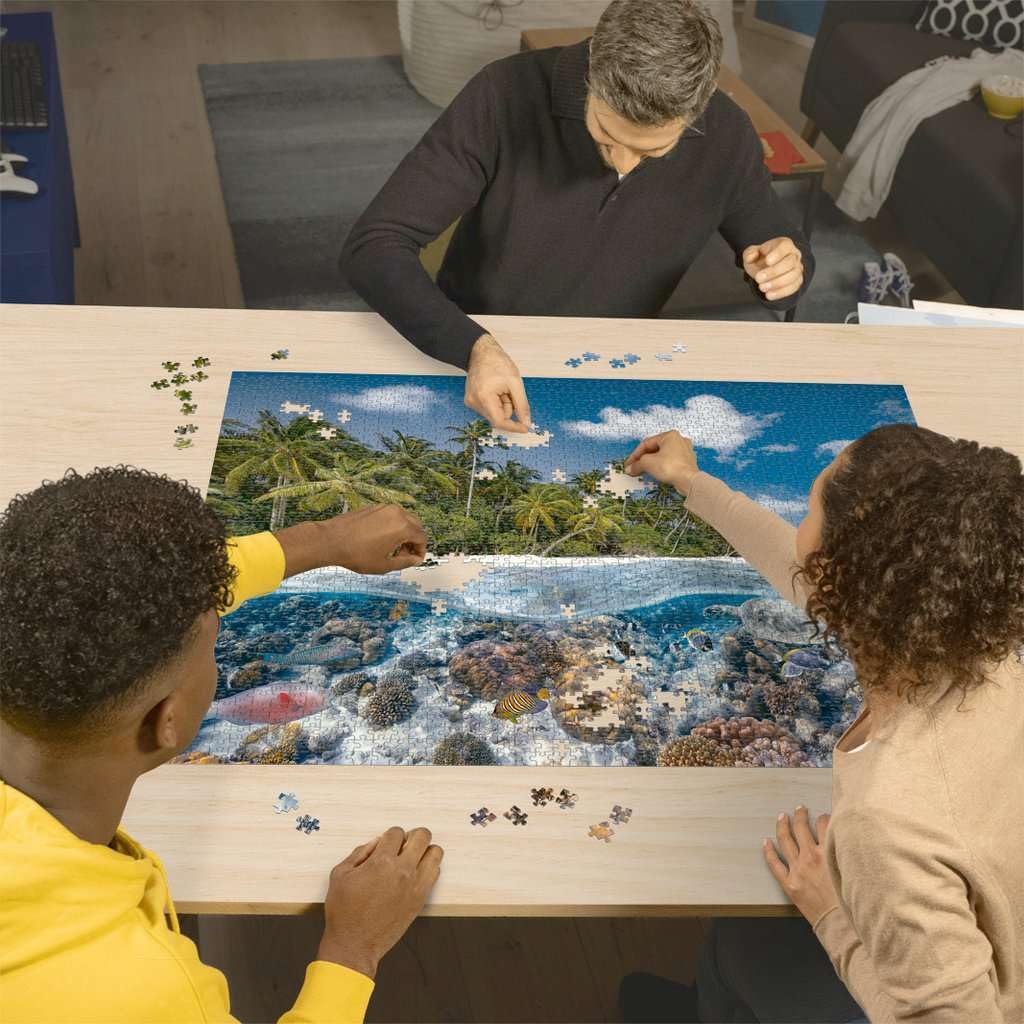 Ravensburger A Dive in The Maldives Puzzle - 2000 Piece Jigsaw | Unique Softclick Technology | Vibrant, Glare-Free Design | Crafted from FSC-Certified Wood | Perfect for Adults & Kids Ravensburger