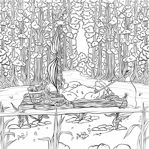 Zendoodle Coloring Presents: Birds in the Forest: An Artist's Coloring Book WoodArtSupply