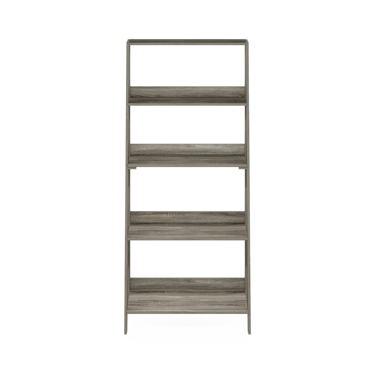 Furinno Ladder Bookcase Display Shelf, 5-Tier, French Oak Furinno
