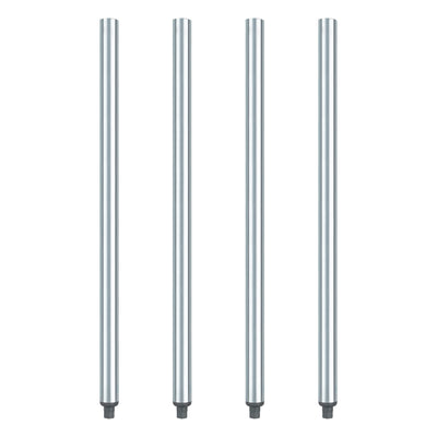 DuraSteel Galvanized Legs for Work Table - 33.5 inch Replacement Galvanized Legs - Fits Commercial Food Prep Stainless Steel Utility Table or Maple Wood Worktable, Silver