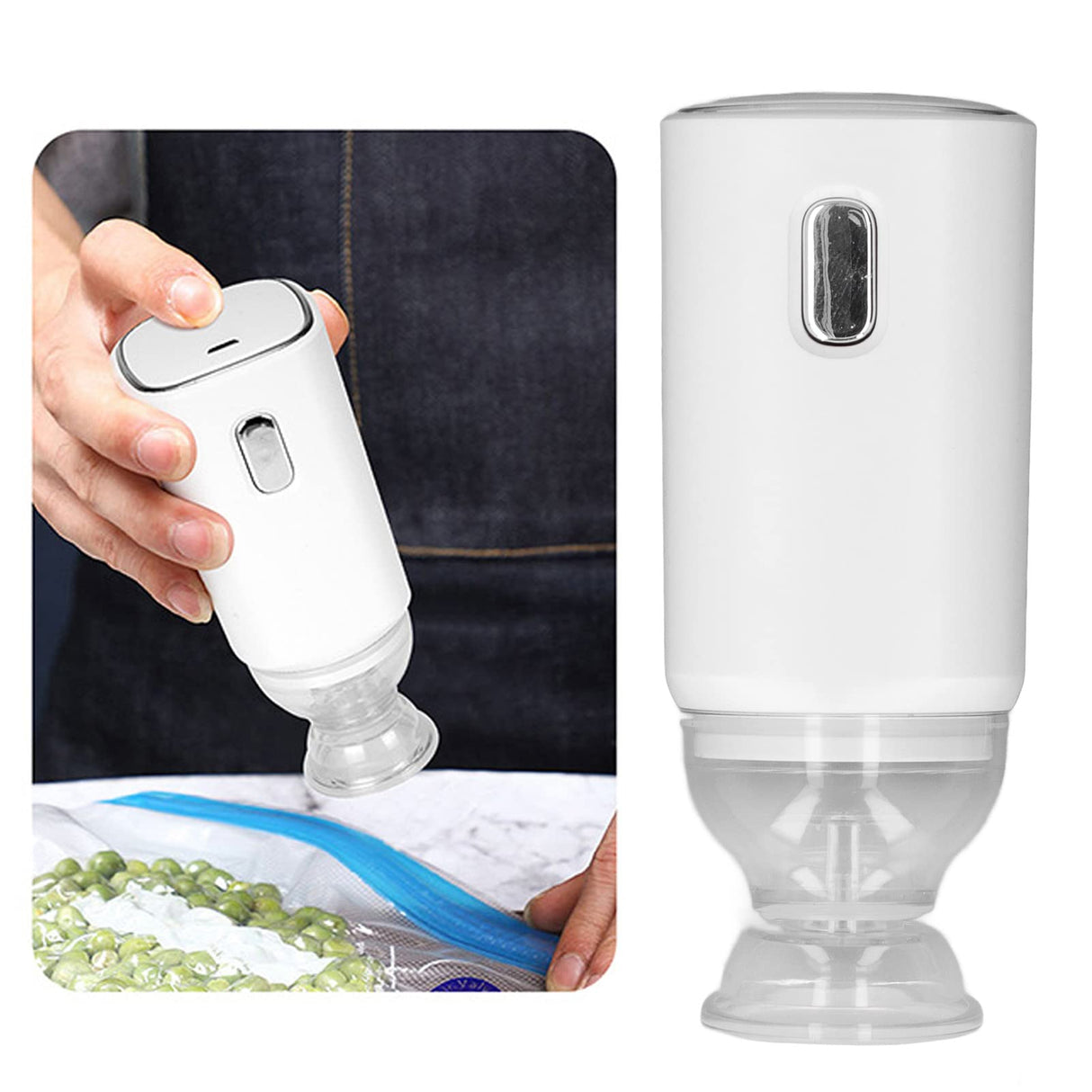 Auto Vacuum Bag Pump, USB Rechargeable Handheld Pump Mini Air Pump, 3D Printer Filament Storage Bags Vacuum for Travel Vacuum Storage Bags Space Saver Bags Vacuum Food Bags Yunseity