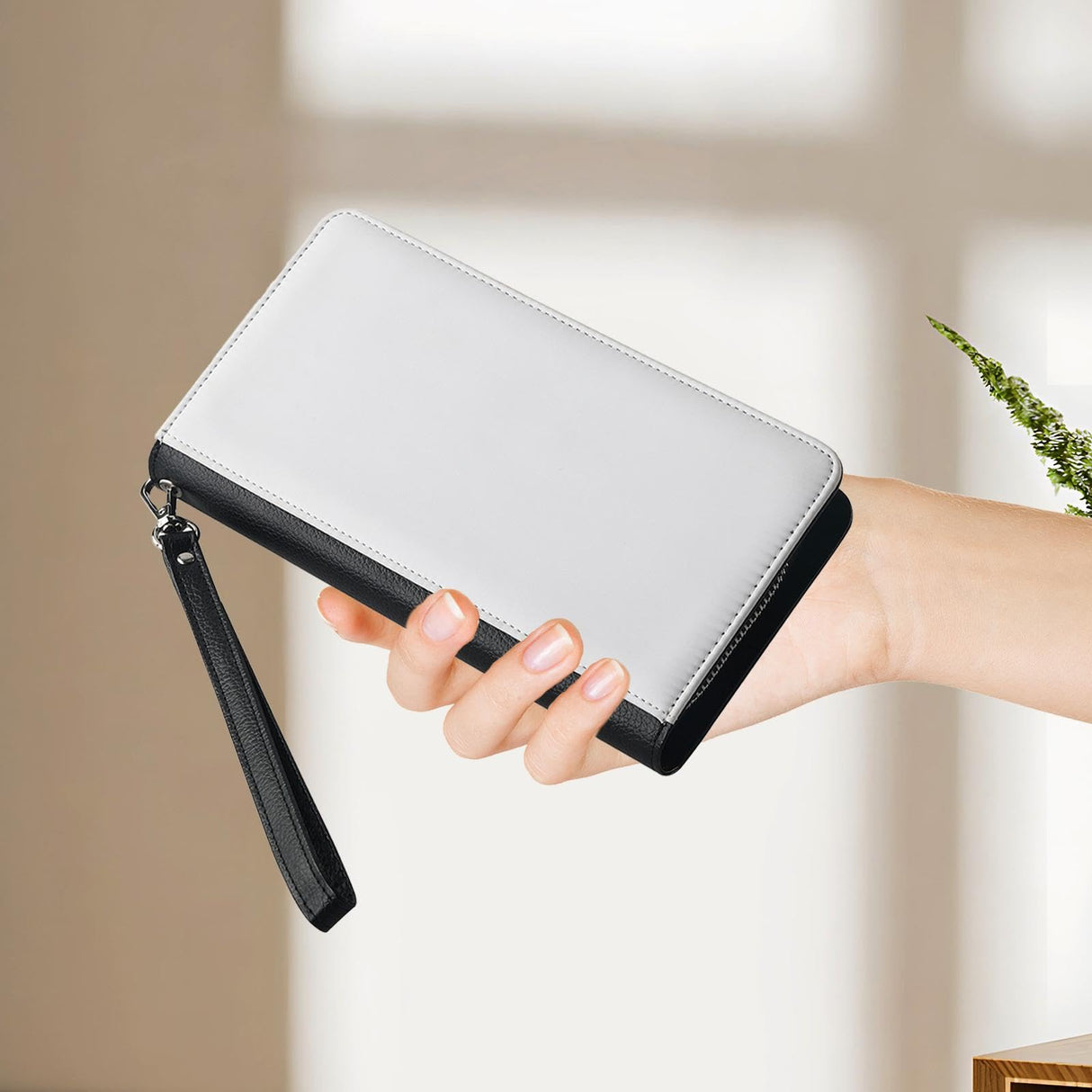 Sublimation Wallet Storage Bag Women's Travel Clutch Portable Lightweight Wristlet Bag Printable for DIY Craft Decorating Generic