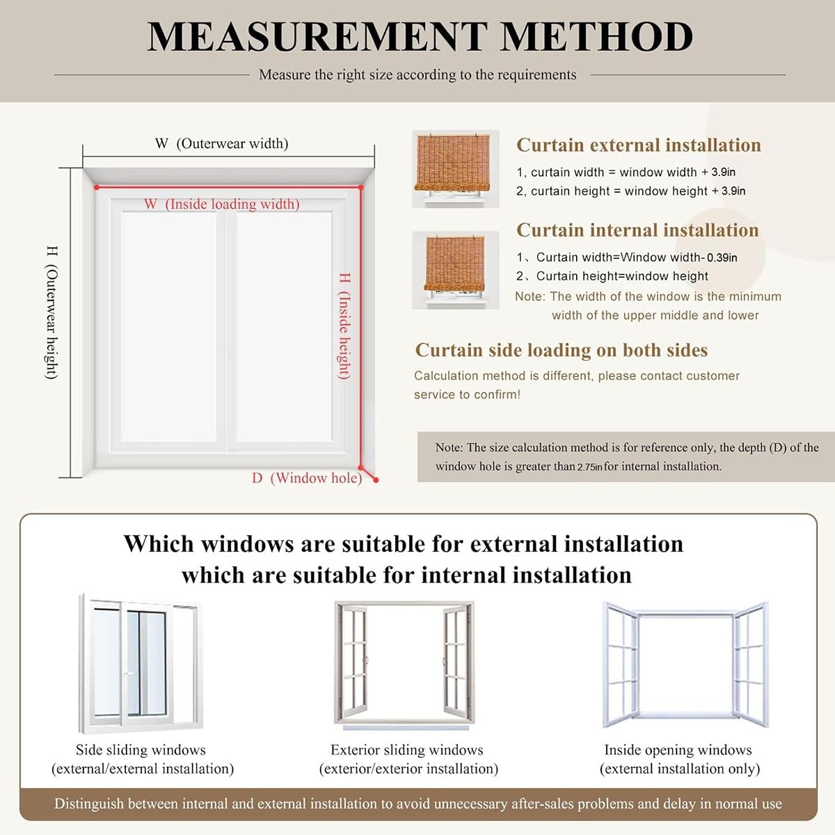 Outdoor Home Matchstick Blinds Cordless Bamboo Shades for Patio Roll Up Waterproof Bamboo Window Blinds Privacy Screen Reed Curtains 20x64in 36x72in 28x48in 72x72in (Size : 22 in Wide x 48 in High) VELLOW