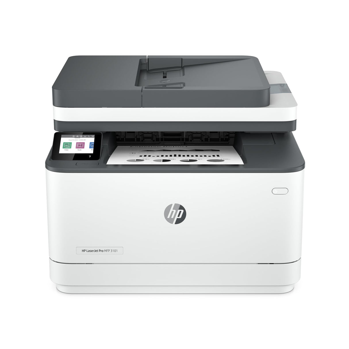 HP LaserJet Pro MFP 3101fdw Wireless Black & White All-in-One Laser Printer, Scanner, Copier, Fax, Best-for-Office (3G628F) HP