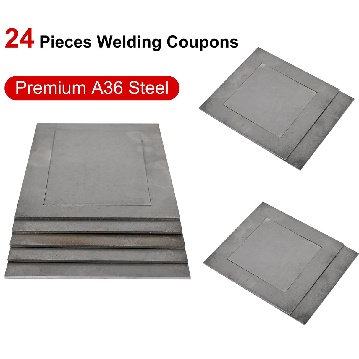 Welding Practice Kit,24-Piece 3x5” Welding Coupons with Premium 18-Gauge Steel Plates for MIG,Suitable for welding practice and improving welding skills… XLKIB