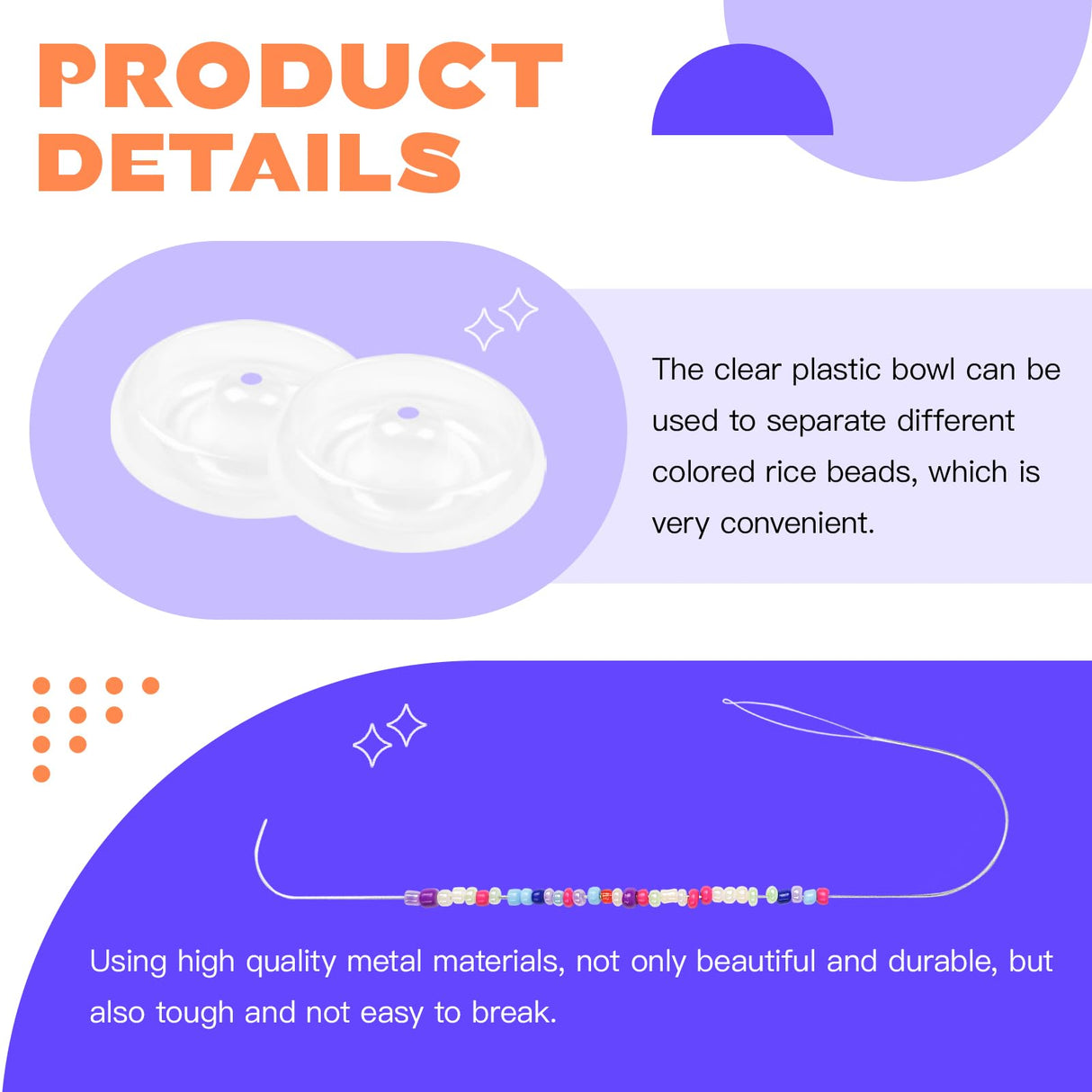 hobbyworker Bead Spinner, for Jewelry Bracelet Making, Seed Beads, Waist Beads Kit Line Quick Beading Tool (3 Trays 1 Bead Plugs) hobbyworker