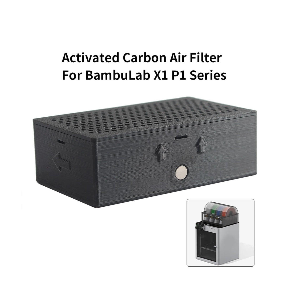 Imdinnogo 3D Printer Accessories Bambu X1 X1C Activated Carbon Air Filter: Newly Upgraded High Adsorption Capacity - Replacing Activated Carbon but Housing Recycling Imdinnogo