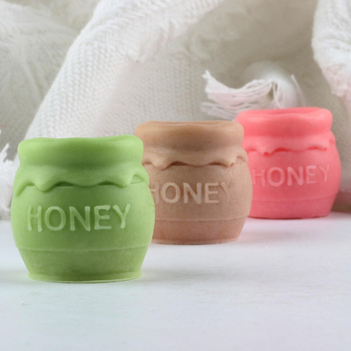 XIAOSHUI Jar Candle Mold Bee Honey Jar Silicone Mold for Making Candle Resin Pillar Aromatherapy Gypsum Candles Wax Clay Craft XIAOSHUI