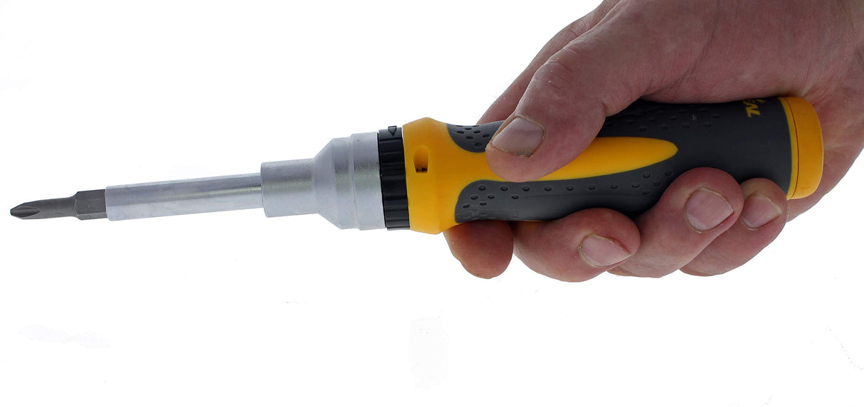 IDEAL Electrical 35-988 Ratch-A-Nut Screwdriver 9-In-1 Ratcheting Nut Driver with Screwdriver, Driver Bit Sets Ideal Industries