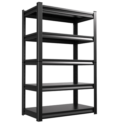 CVGFDR 5-Tier Garage Shelving Heavy Duty, 2500LBS Metal Shelving Unit, Adjustable Garage Storage Shelves, Easy Assembly Steel Shelving, Utility Storage Rack Shelf for Warehouse, 72”H*35.4”W*16”D
