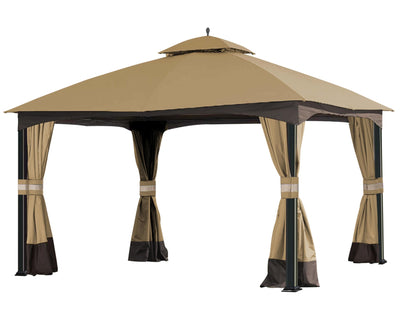 SCOCANOPY Replacement Top for 10x12 FT Gazebo Massillon Biscayne,Cabin-Style L-GZ933PST,Turnberry L-GZ933PCO-L,Tuscany L-GZ933PST-K (Beige Ripstop)