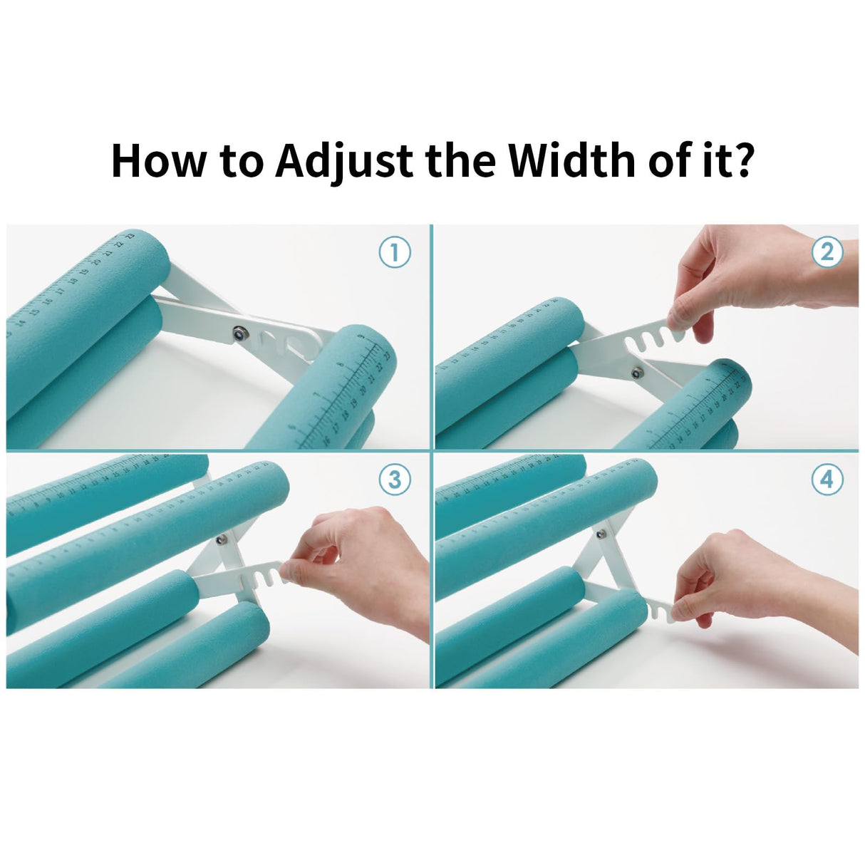 PYD Life Cup Tumbler Cradle Holder for Sublimation Craft Mint Green with White Plastic Tumblers Cups Clamp Clip,with Foam Measurements 3 Adjustable Width PYD Life