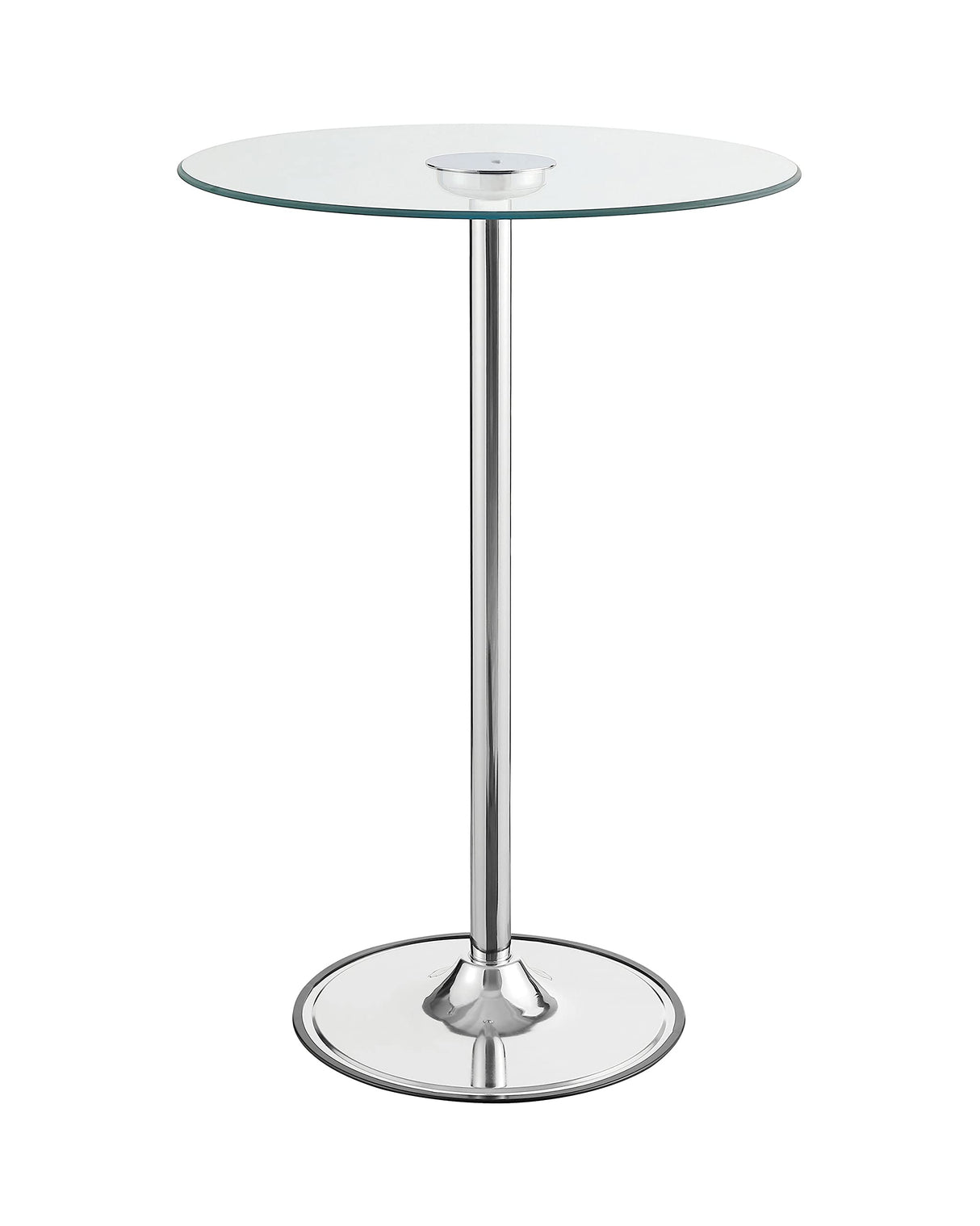 Coaster Home Furnishings Thea LED Bar Table Chrome and Clear Coaster Home Furnishings