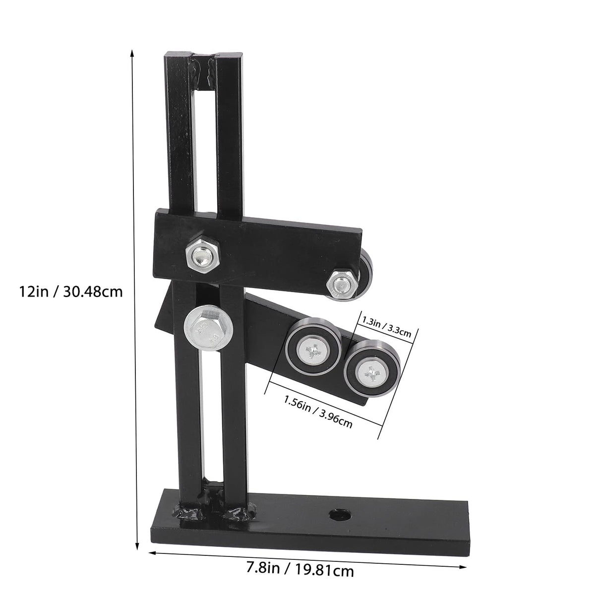 Wood Lathe Steady Rest, Woodworking Wood Lathe Tools and Accessories with 3 Fixing Wheels & Adjustable Wheel Position, L Shape Stable Lathe Tool Rest Wood Cast Iron Steady Rest Focket