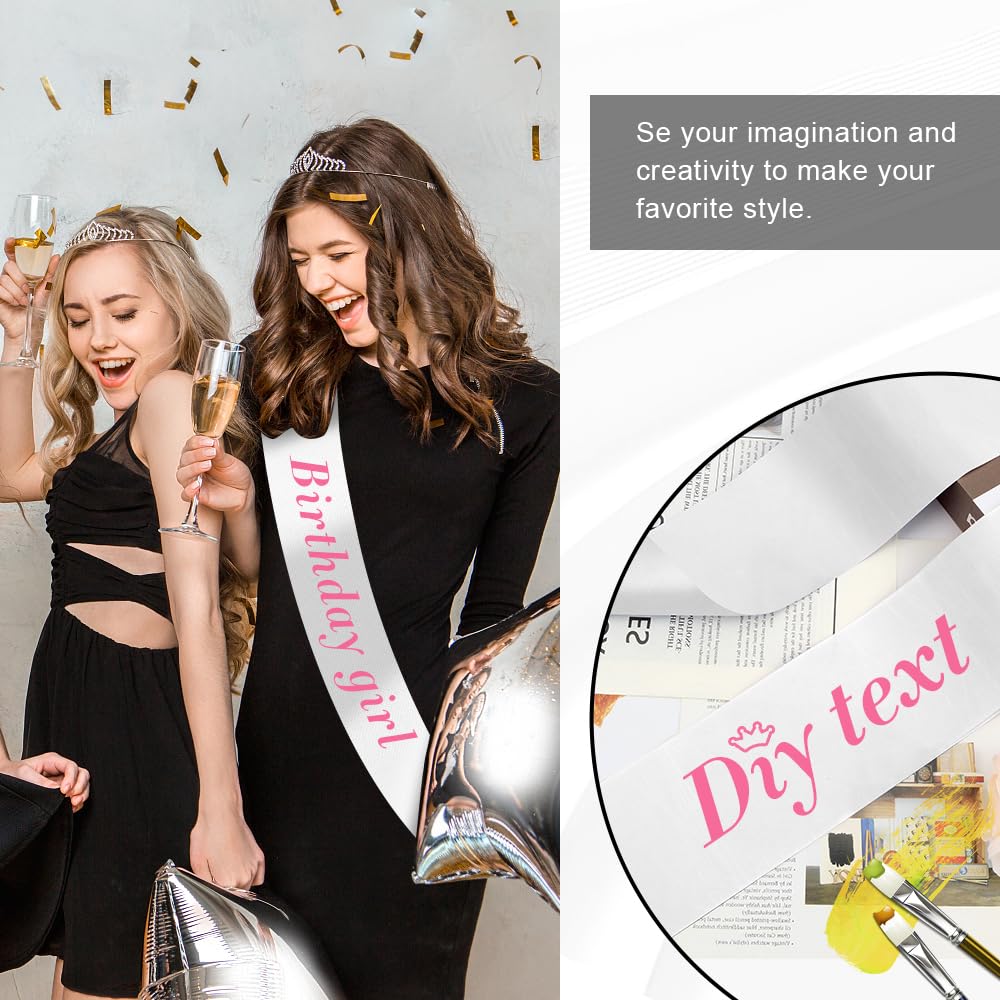 White Sash 12 Pcs Sashes White Blank Sash Bulk Prom Queen Sash Senior Sashes Blank Sashes For Pageants Sash Birthday Sash For Women Girl Scout Sash President Sash Diy Sash Lerdrtuin