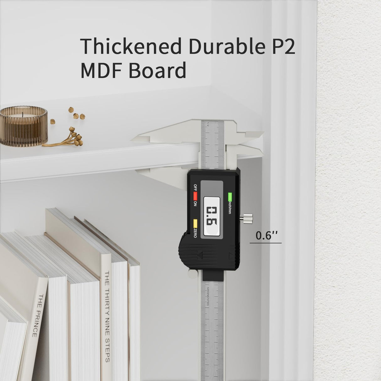 VICTONE 5-Shelf Bookcase, Wooden Standing Rack Book Storage Shelves Furniture Selection for Living Room, Bedroom, Home Office (White) VICTONE