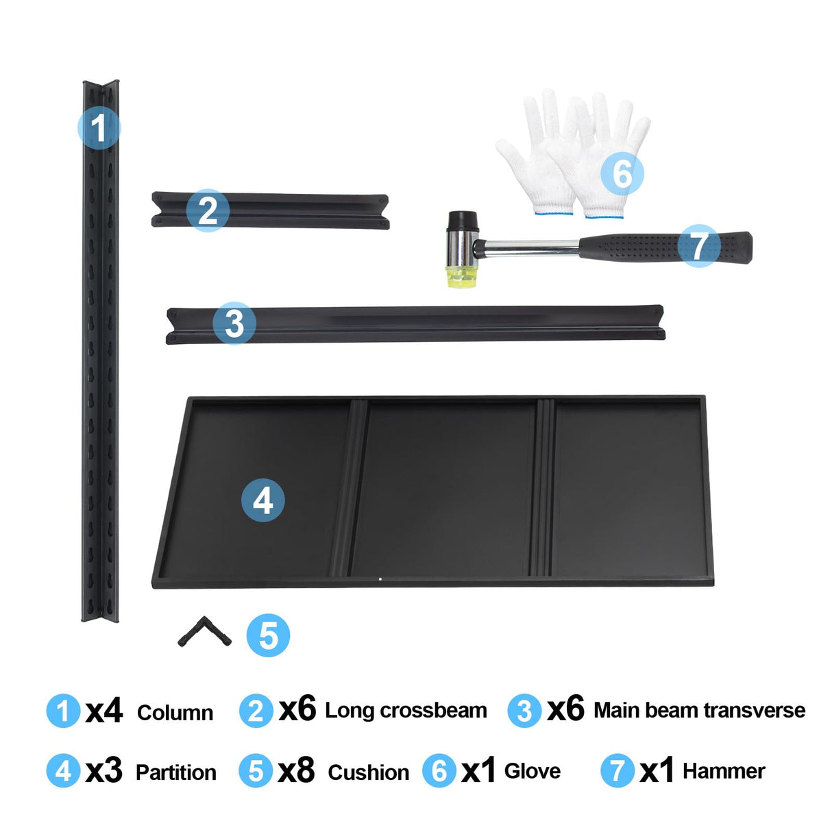 Storage Shelves 3 Tier Adjustable Garage Shelving Heavy Duty 31.5" W x 15.7" D x 31.5" H Metal Shelving Unit for Garage Shelves, Utility Rack Shelf, Storage Warehouse Pantry Closet, Black Abesthink