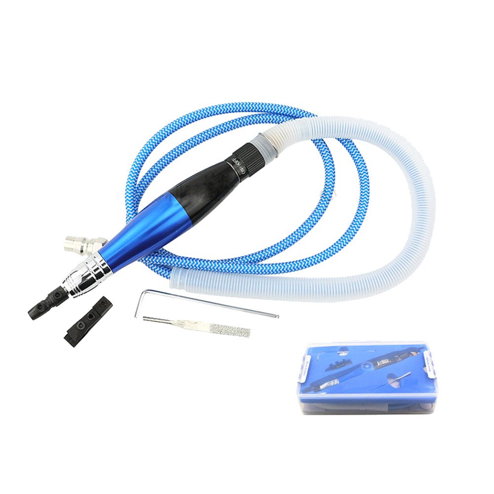 Pneumatic Ultrasonic Grinding Machine Reciprocating Ultrasonic Polishing Machine Ultrasonic Vibration Grinder (Blue) Aitoserlea