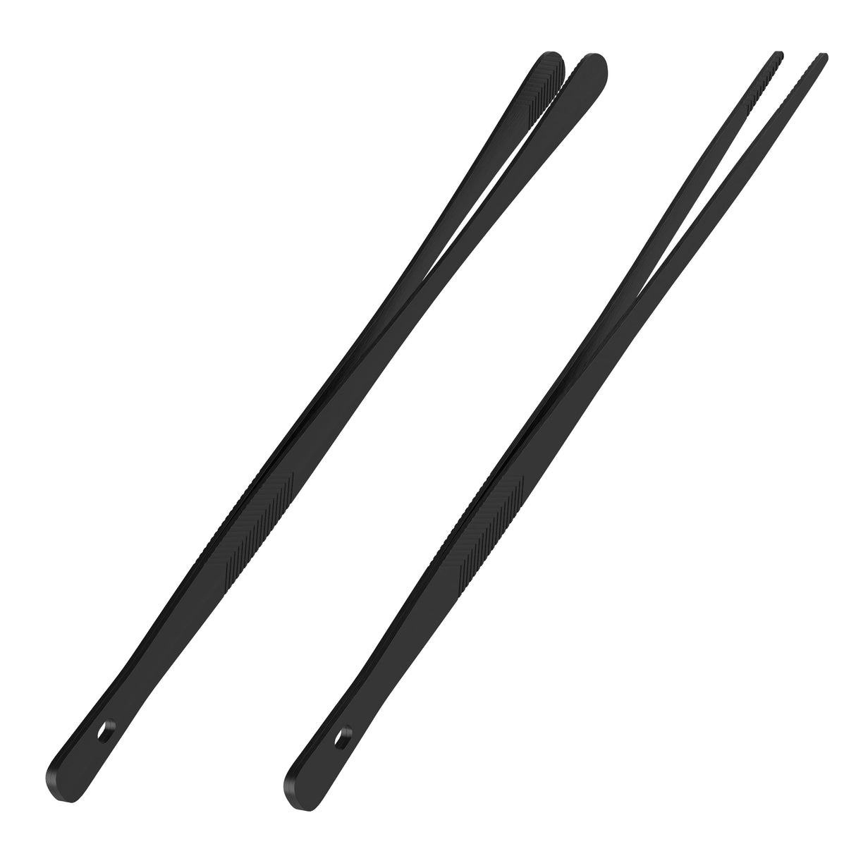 Tifanso Kitchen Tongs for Cooking - 2PCS 12" Stainless Steel Cooking Tongs Tweezers, Metal Fine Kitchen Utensils with Precision Serrated Tips, Professional Chef Tweezers for Serving, BBQ, Pasta, Salad tifanso