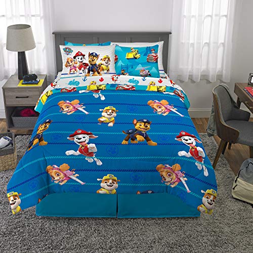 Franco Kids Bedding Super Soft Comforter and Sheet Set with Sham, 7 Piece Full Size, Paw Patrol Franco