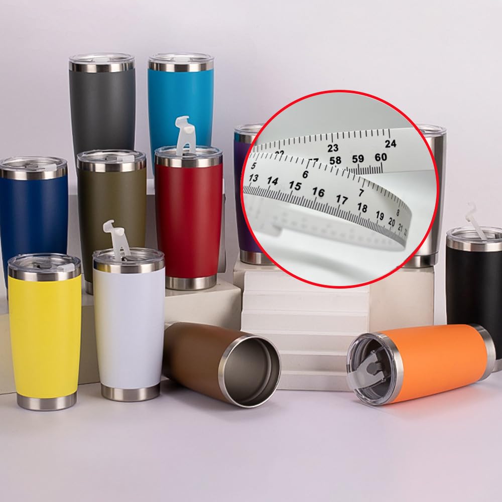 6 Pcs Sublimation Blanks Tumblers Accurate Measurer, Width Measure for Heat Press Sublimation Cups Mugs Cups Circumference Measurement, 37CM+60CM TTBellok