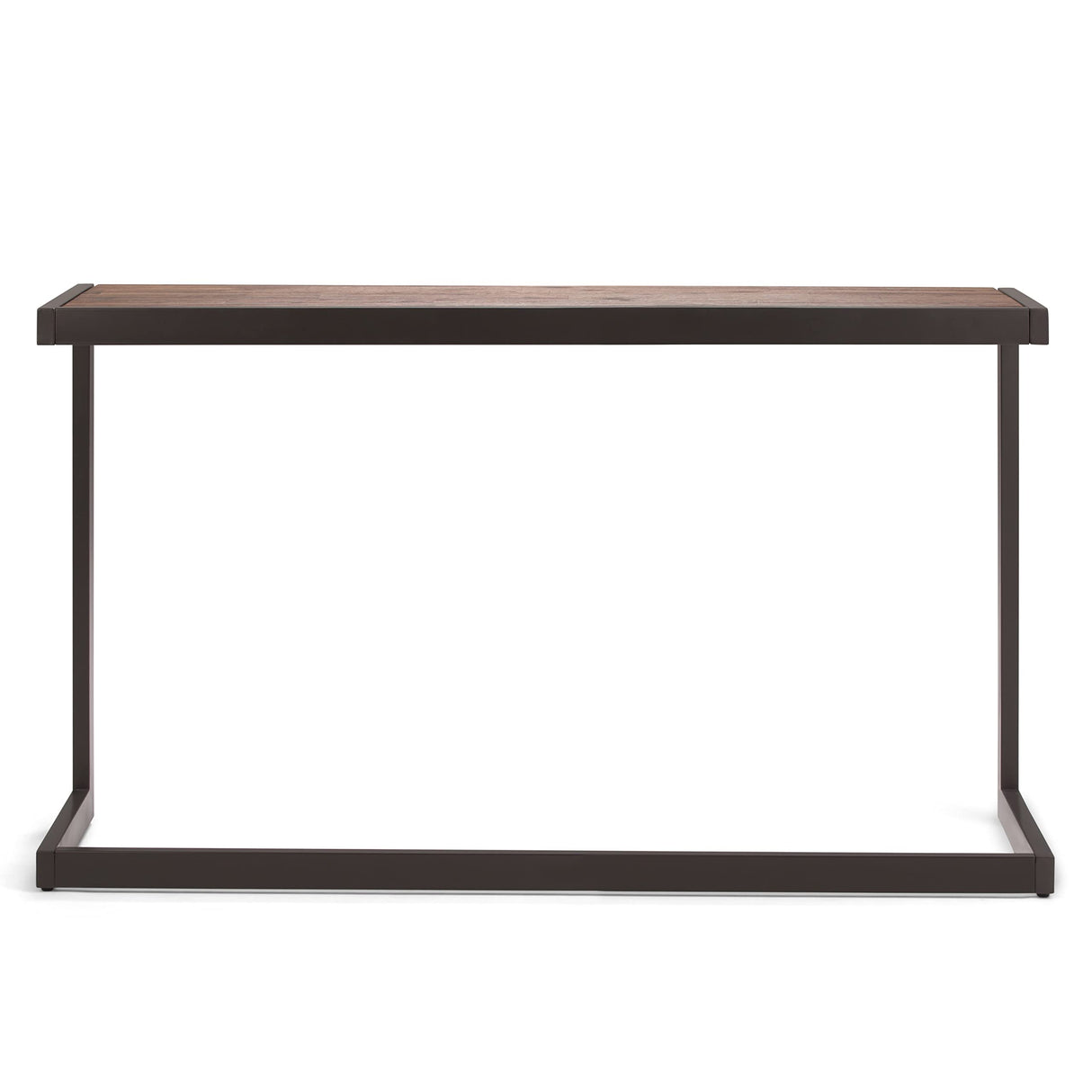 SIMPLIHOME Erina SOLID WOOD and Metal 52 inch Wide Modern Industrial Console Sofa Entryway Table in Rustic Natural Aged Brown, for the Living Room, Entryway and Bedroom SIMPLIHOME