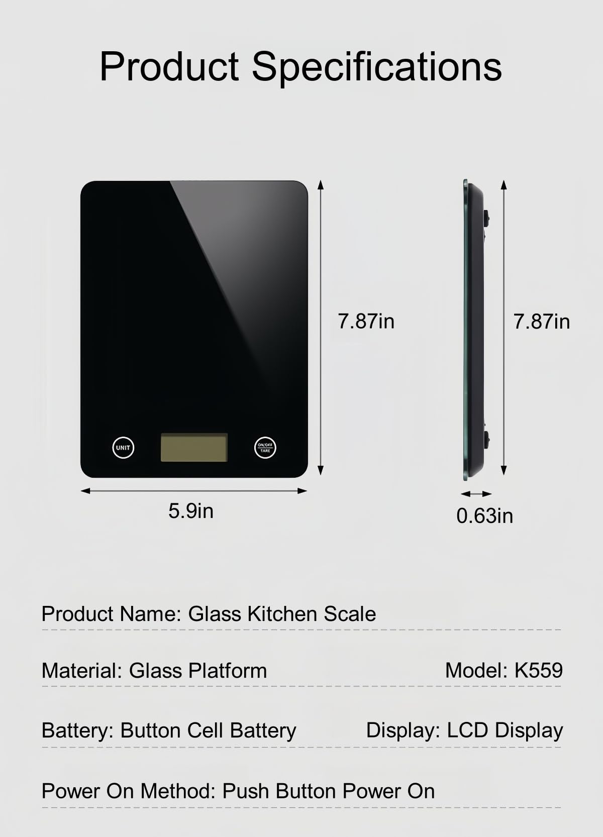 Digital Kitchen Scale, Food Scale with Tempered Glass, Grams and Ounces, 1g High Accuracy for Baking, Cooking, Food (Black Glass) DoonTyxiad