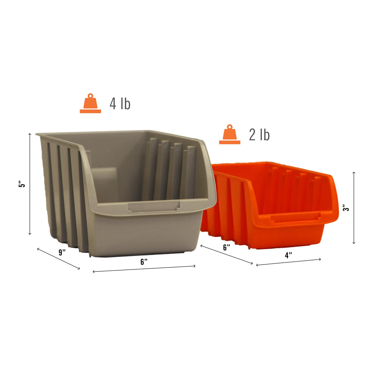 TRINITY EcoStorage 6-Tier Dual-Sided Rolling Bin Rack, 330 Pound Capacity, Includes 94 Organizer Bins, 19.75" x 35.5" x 48.5", Black TRINITY