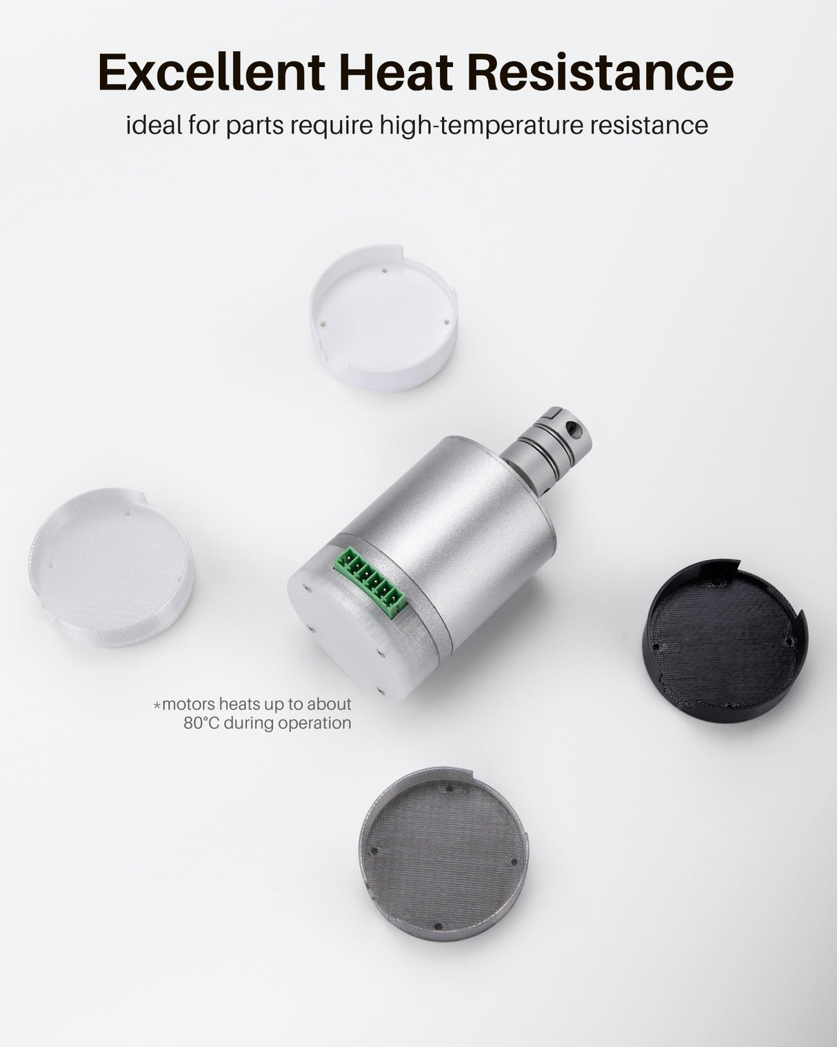 ELEGOO PC Filament 1.75mm Black 1KG, Tough and Durable Professional 3D Printer Filament Dimensional Accuracy +/- 0.05mm 1KG Spool Heat Resistant 3D Printing Polycarbonate Material ELEGOO