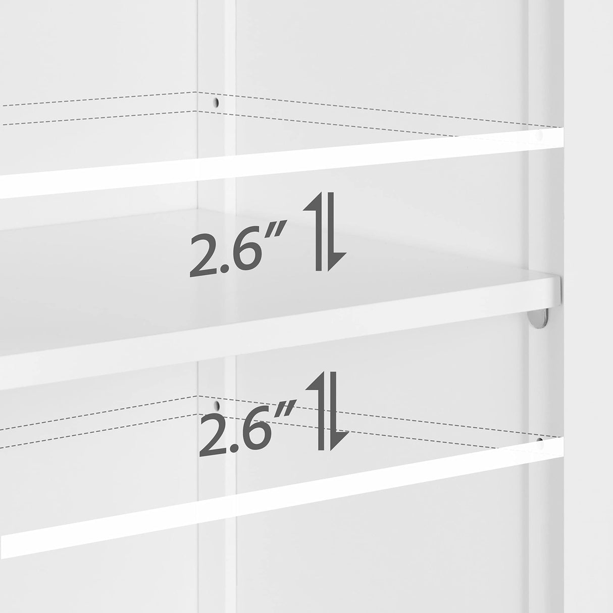 Yaheetech Free Standing Bathroom Cabinet with 1 Drawer 2 Doors and Adjustable Shelf, Wooden Entryway Storage Cabinet, 11.8D x 23.6W x 31.5H in, White Yaheetech