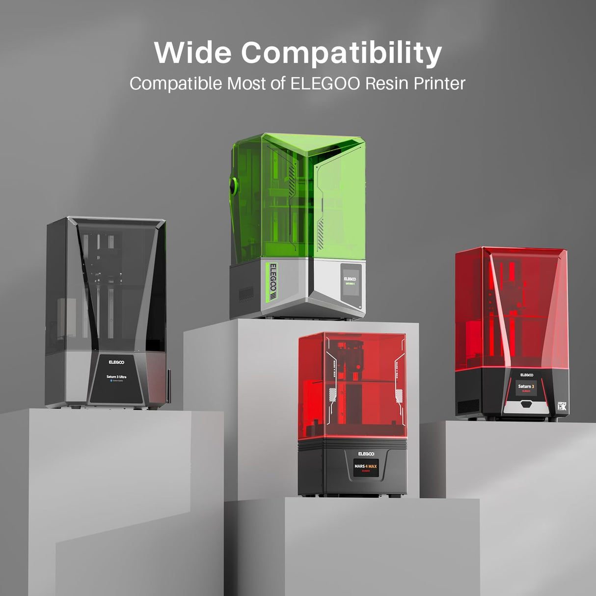 ELEGOO Smart Mini Heater for Resin 3D Printer Intelligent Temperature Control Heater with Air Filtration, Compatible with ELEGOO Most MSLA/DLP/LCD 3D Printers ELEGOO