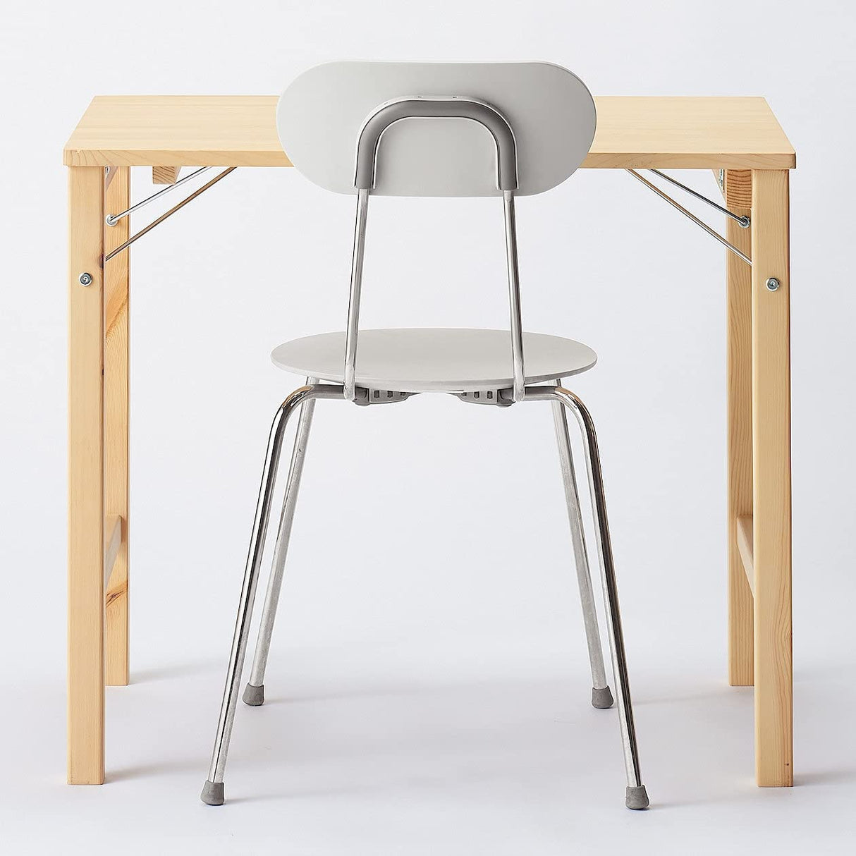 MUJI 18499441 Folding Pine Wood Table, (W x D x H): 31.5 x 19.7 x 27.6 inches (80 x 50 MUJI