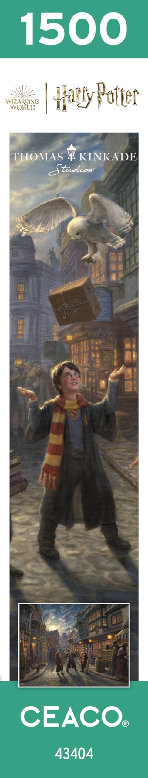 Ceaco - Thomas Kinkade - Harry Potter - Diagon Alley - 1500 Piece Jigsaw Puzzle Ceaco