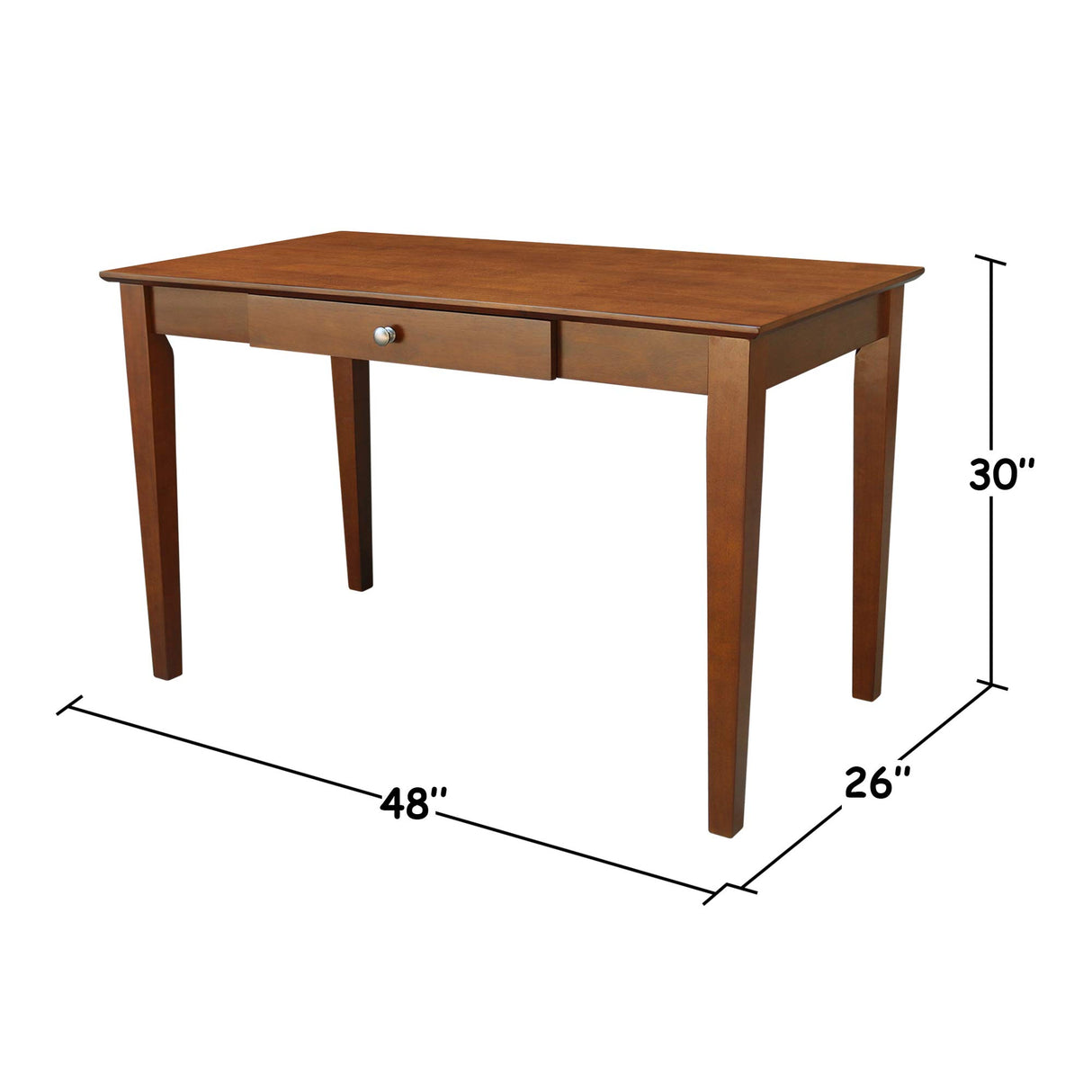 International Concepts Basic Desk with Drawer, Espresso IC International Concepts