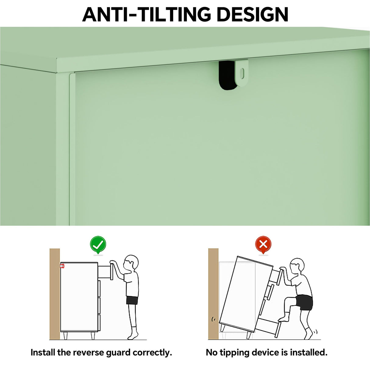 Steehoom Metal Locker Storage Cabinet Lockable 4 Tier File Cabinet Steel Bathroom Cabinet Changing Room Locker for Home, Office, School, Gym, Garage (Green, H49.21) Steehoom
