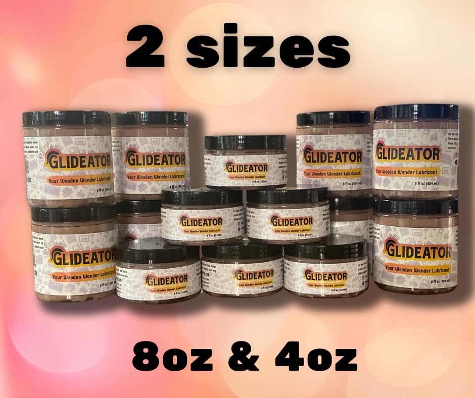 Glideator Wood Lubricant for Drawers, Doors, Hinges and More! DIY (4 oz) Glideator