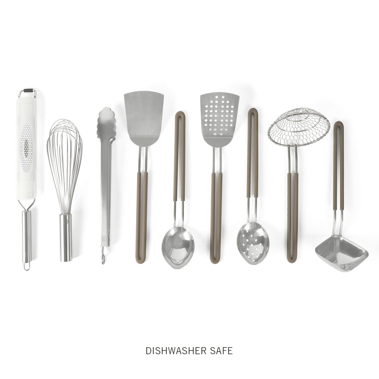 Martha Stewart 9-Piece Stainless Steel Prep & Serve Kitchen Gadget and Tool Set - Dishwasher Safe Martha Stewart
