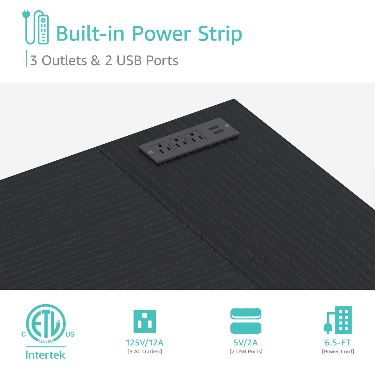 Lufeiya L Shaped Gaming Desk with Drawers & Storage Shelves, 55 Inch Corner Computer Desk with Power Outlet for Home Office Bedroom, L-Shaped Teen PC Desks with Fabric Drawer, Black Lufeiya