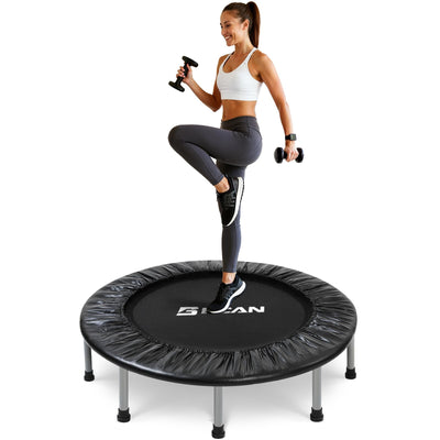 BCAN 36 Mini Trampoline Rebounder Trampoline for Adults Max Load 170lbs Small Trampoline Exercise Trampoline Fitness Trampoline Indoor/Garden Workout