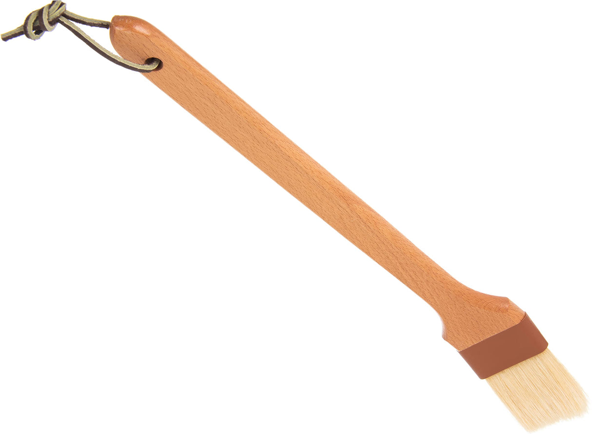 SPARTA 4037000 Boarhair Angled Pastry Brush, Basting Brush With Handle Hole, 2 Inches, Brown SPARTA